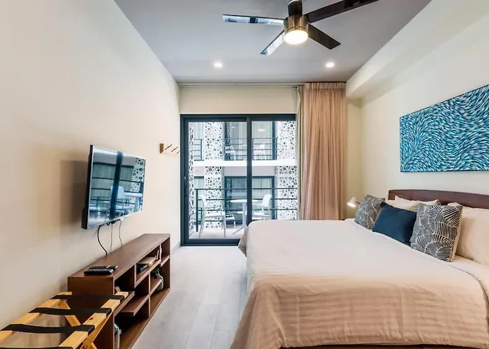 Beautiful With Kitchen Ac Gym Pool Ocean View From The Rooftop Holiday home Playa del Carmen