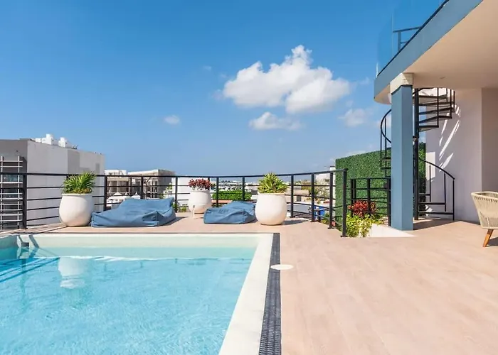 Beautiful With Kitchen Ac Gym Pool Ocean View From The Rooftop * Playa del Carmen